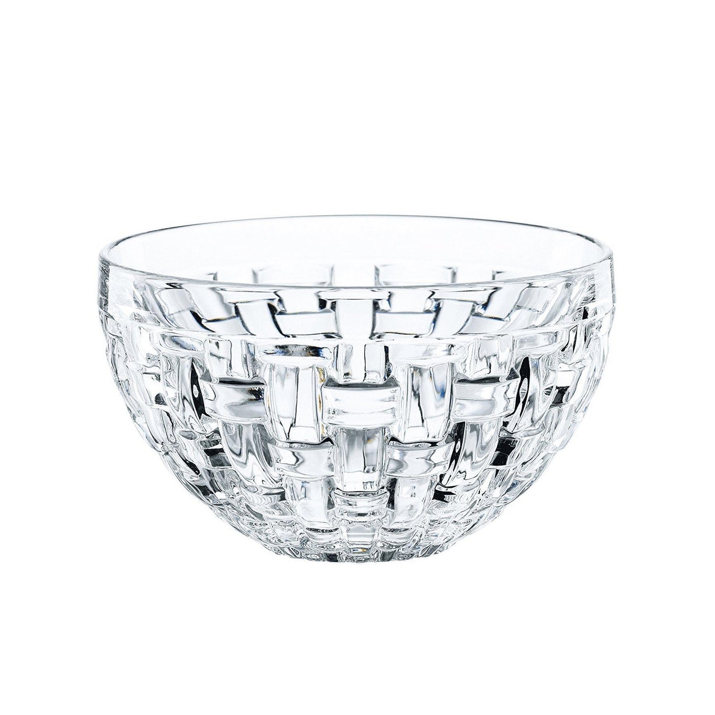 Woven design crystal dip bowl
